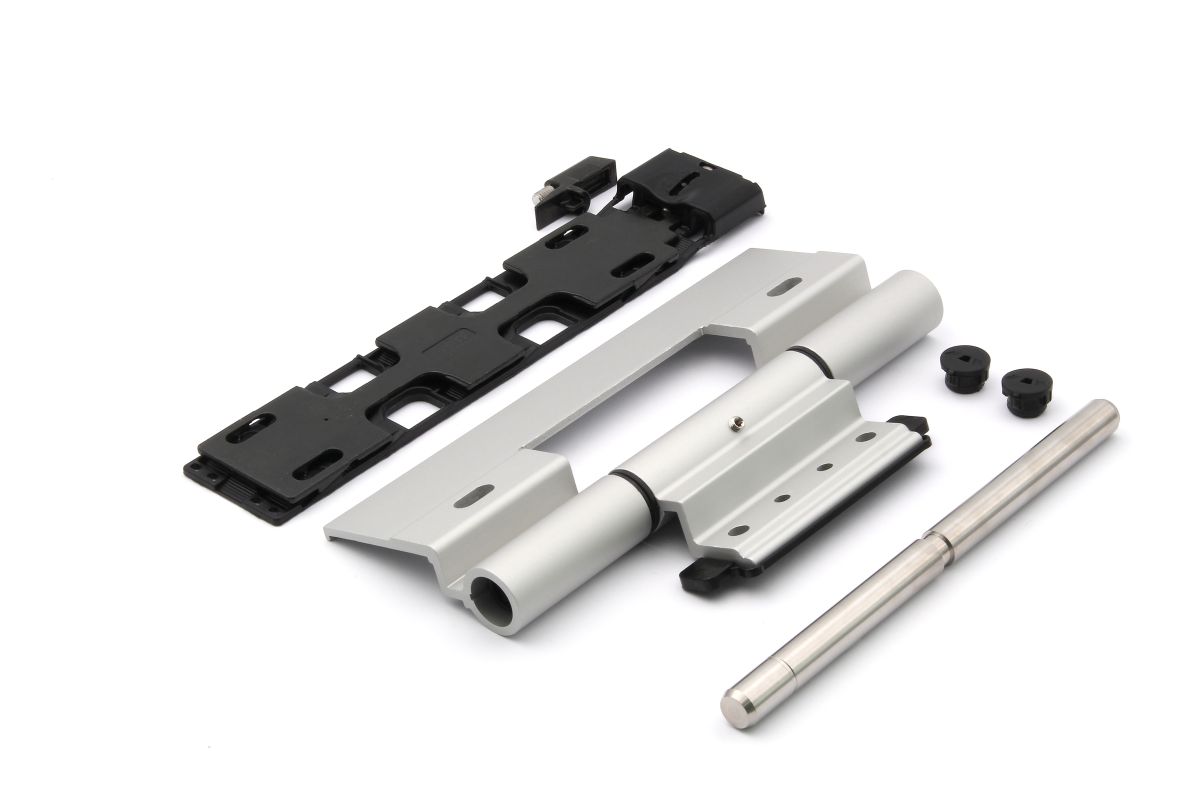 Schüco 239584 Barrel hinge, C0 silver, inward-opening door