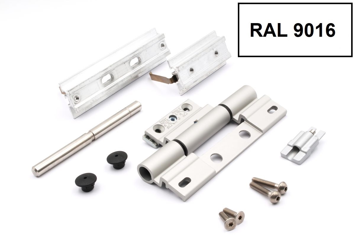 Schüco 239171 Rollentürband, RAL 9016 weiß, 50 mm, nach innen und außen öffnende Tür Schüco 239171 Rollentürband, RAL 9016 weiß, 50 mm, nach innen und außen öffnende Tür