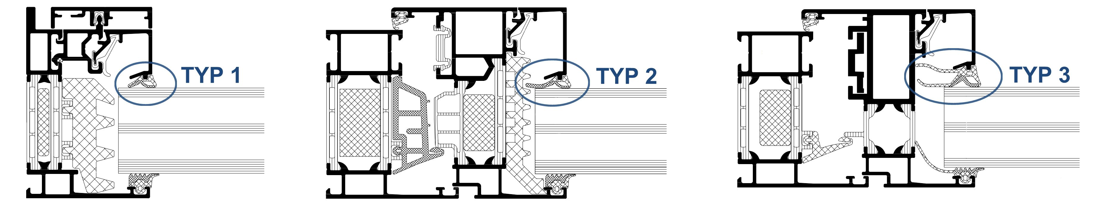 Einbau-TYP-1-35cMkbjm1Wo0us Schüco 284824 / 284825 / 284826 Glasdichtung innen TYP 1, verschiedene Tiefen - 10 Meter/VE