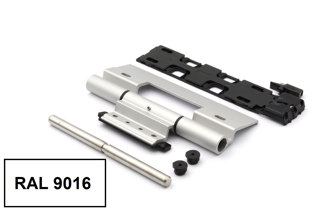 Schüco 239587 Rollentürband, RAL 9016 weiß, nach innen öffnende Tür