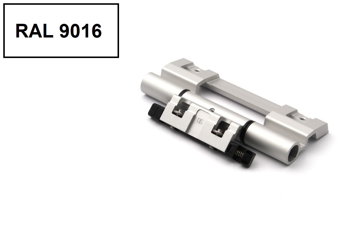 Schüco 239958 Barrel clamp hinge, RAL 9016 white (previous article 239536)
