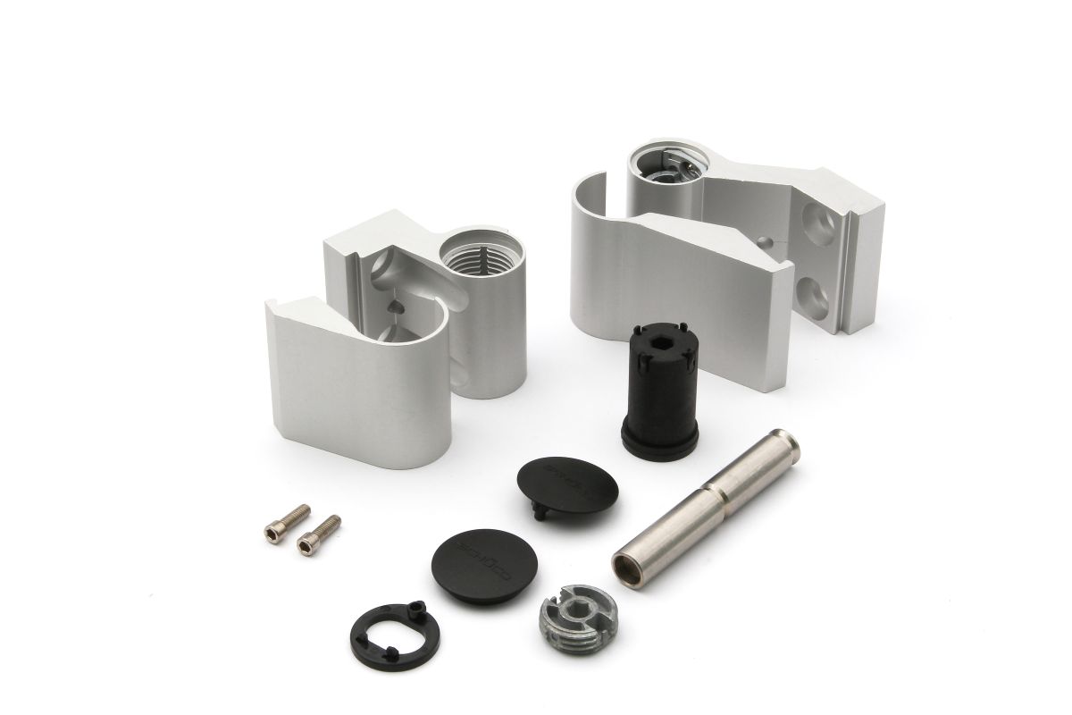 Schueco-Aufsatztuerband-239845-01 Schüco 279535 Aufsatztürband, silber, 36 mm, nach innen oder außen öffnende Tür (Vorgängerartikel 239845)