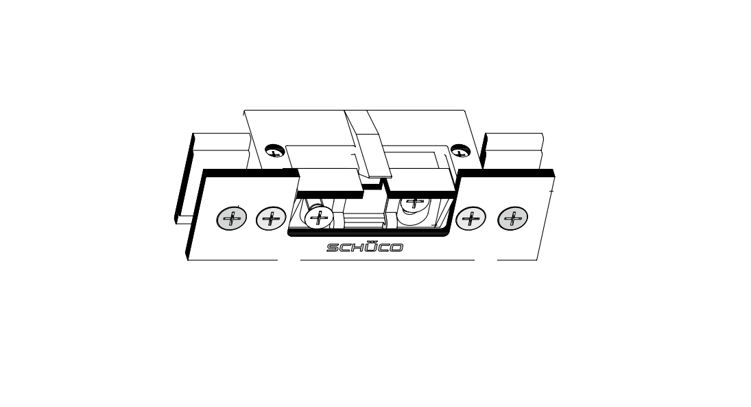 Schüco 268354 E-Öffner obere Verriegelung für Rauchschutztüren 12 - 48 V (Vorgängerartikel 267554)