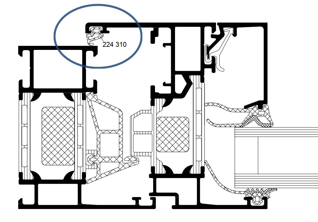 224310vzAZww5kJv2j06lvzvYlslcXrkrnM0KWYZmtG3t Schüco 224310 Anschlagdichtung für Fensterflügel - 10 Meter/VE