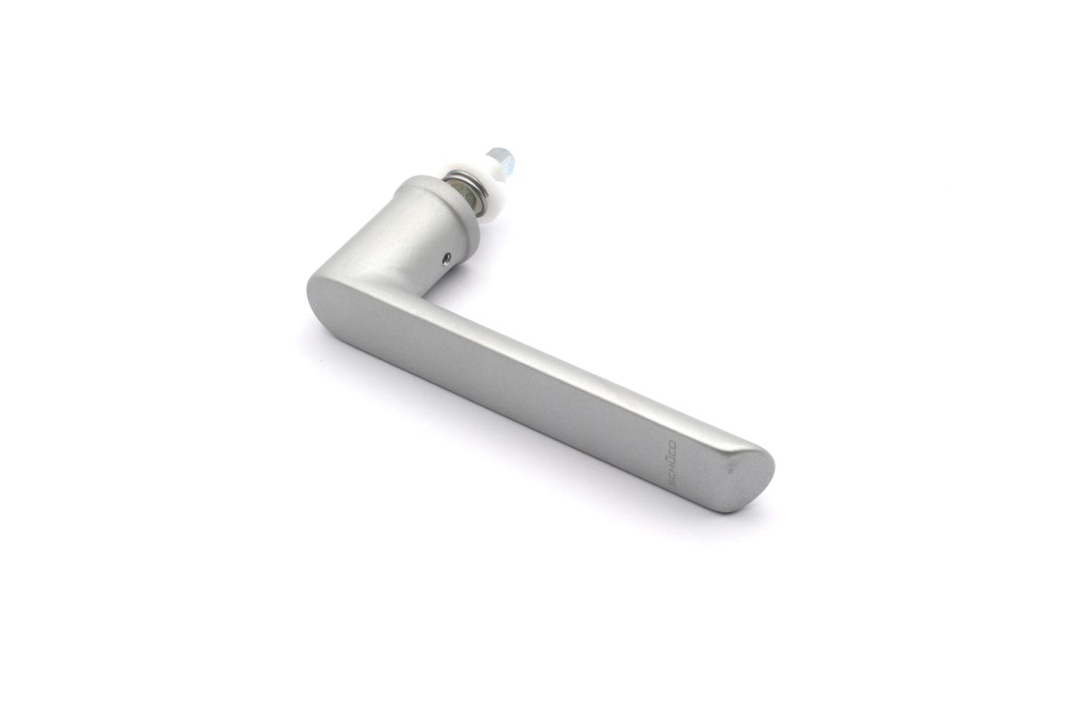 Schueco-Fenstergriff-247001-02 Schüco 247001 / 247009 Fenstergriff Aluminium, C0 silber (Vorgängerartikel 234004 / 234010)