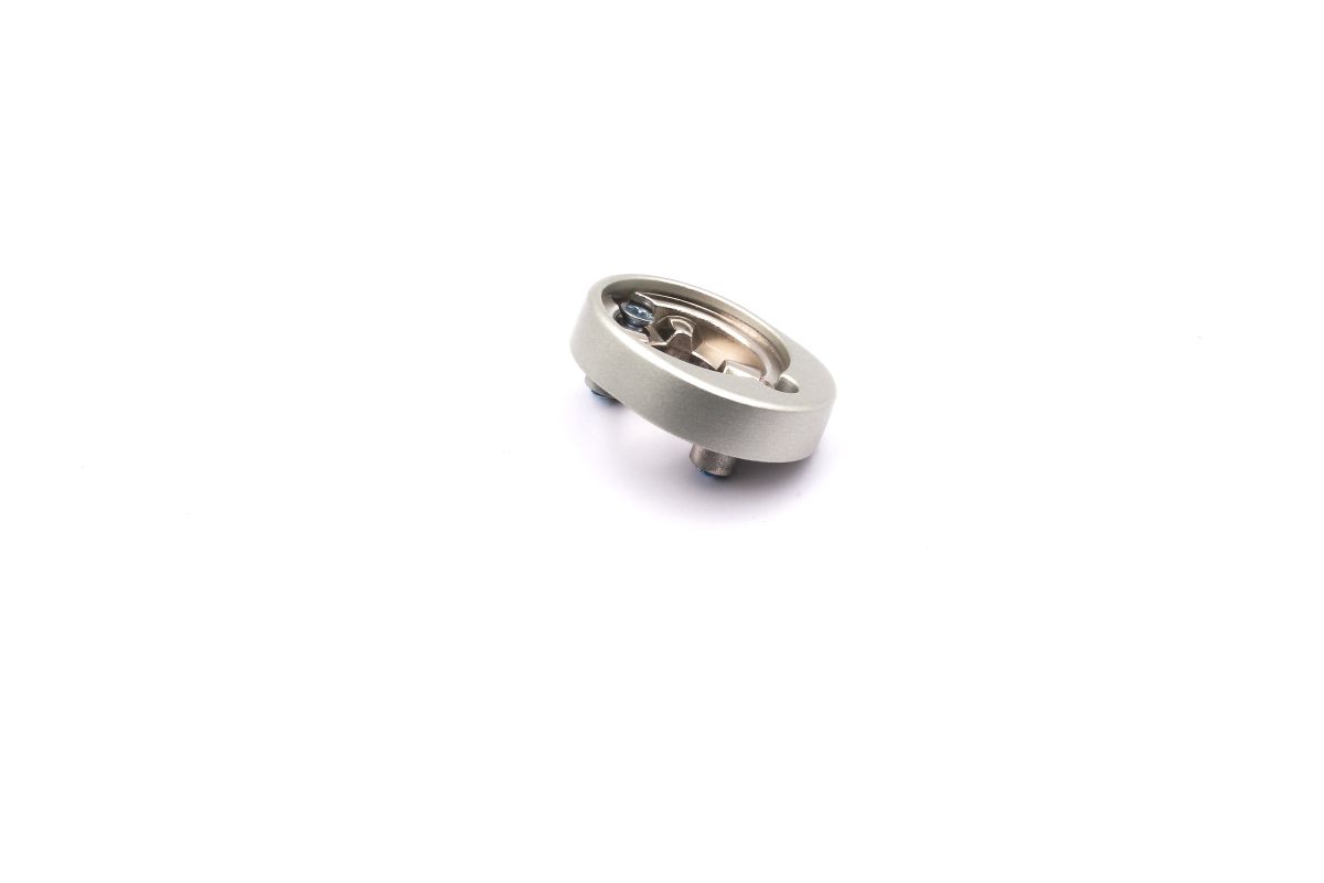 Schüco 247135 / 247143 RC-Befestigungsrosette abschließbar, INOX Look
