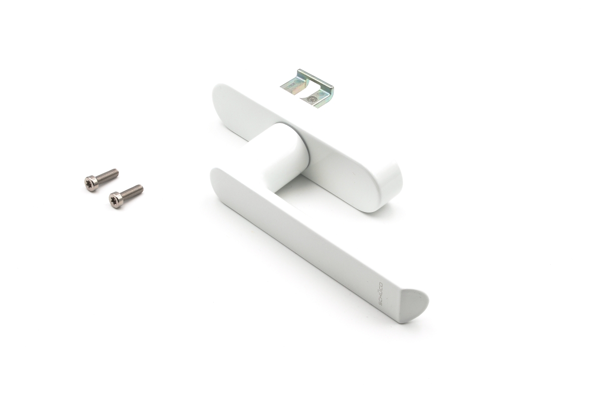 Schüco 269512 Fenstergriff Drehgetriebe Aluminium, RAL 9016 weiß (Vorgängerartikel 247512 + 214788) Schüco 269512 Fenstergriff Drehgetriebe Aluminium, RAL 9016 weiß (Vorgängerartikel 247512 + 214788)