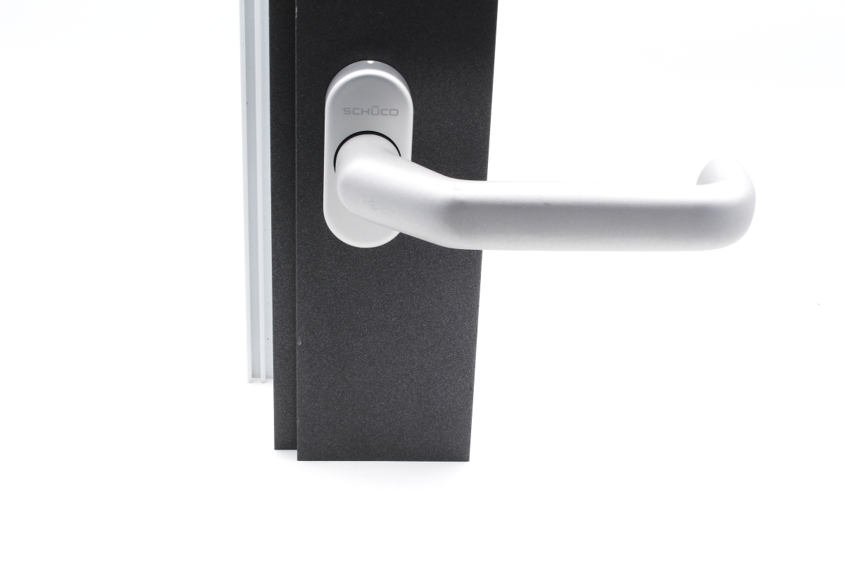 Schüco 210709 Türdrücker Halbgarnitur, C0 silber Schüco 210709 Türdrücker Halbgarnitur, C0 silber