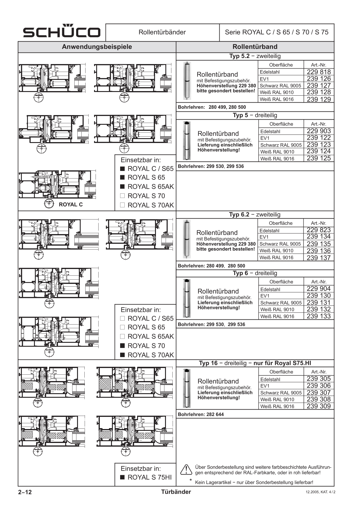 Schüco 239122 Rollentürband, EV1 silberfarbig, 65 mm, nach außen öffnende Tür (Vorgängerartikel 229200) Schüco 239122 Rollentürband, EV1 silberfarbig, 65 mm, nach außen öffnende Tür (Vorgängerartikel 229200)