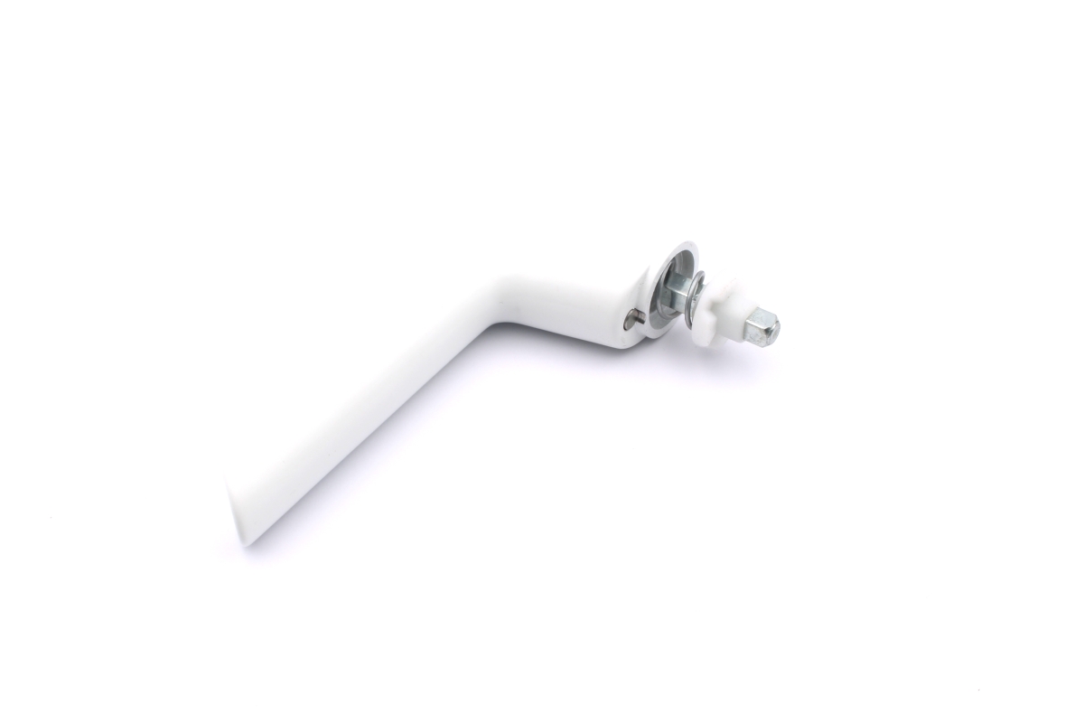 Schüco 247659 abschließbarer RC-Fenstergriff Aluminium, RAL 9016 weiß