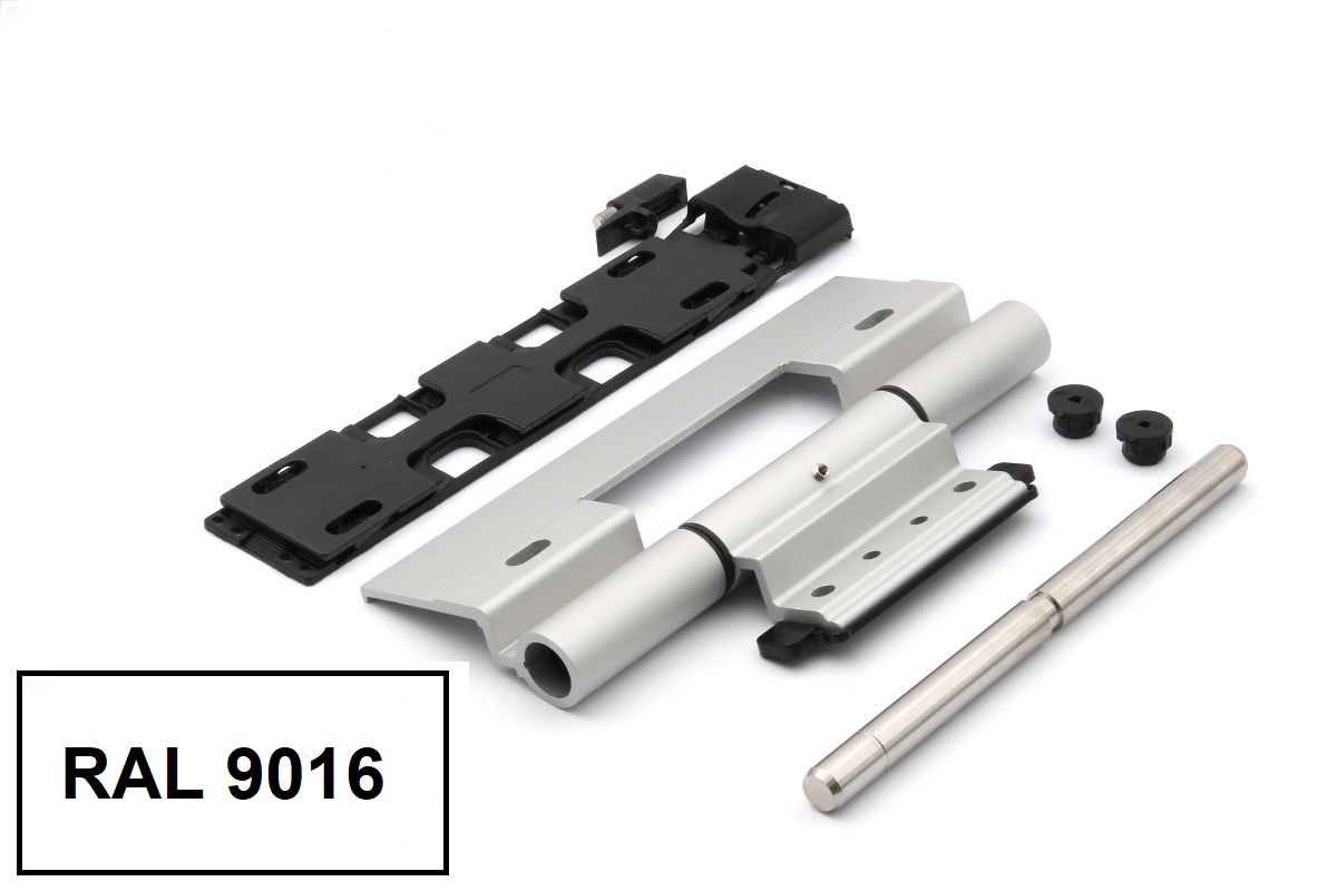 Schüco 239587 Rollentürband, RAL 9016 weiß, nach innen öffnende Tür