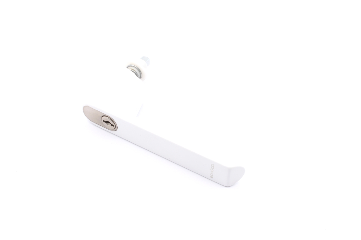 Schüco 247036 / 247044 abschließbarer RC-Fenstergriff Aluminium, RAL 9016 weiß (Vorgängerartikel 234017) Schüco 247036 / 247044 abschließbarer RC-Fenstergriff Aluminium, RAL 9016 weiß (Vorgängerartikel 234017)