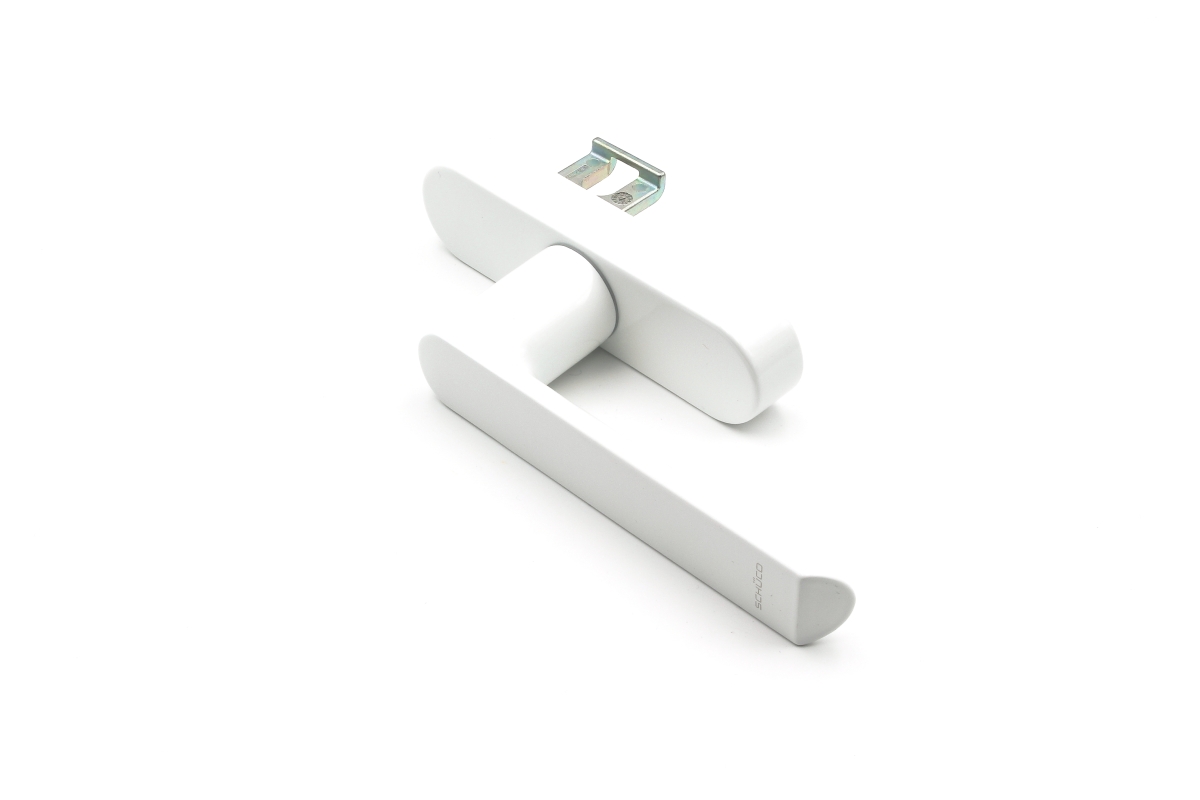 Schüco 269512 Fenstergriff Drehgetriebe Aluminium, RAL 9016 weiß (Vorgängerartikel 247512 + 214788) Schüco 269512 Fenstergriff Drehgetriebe Aluminium, RAL 9016 weiß (Vorgängerartikel 247512 + 214788)