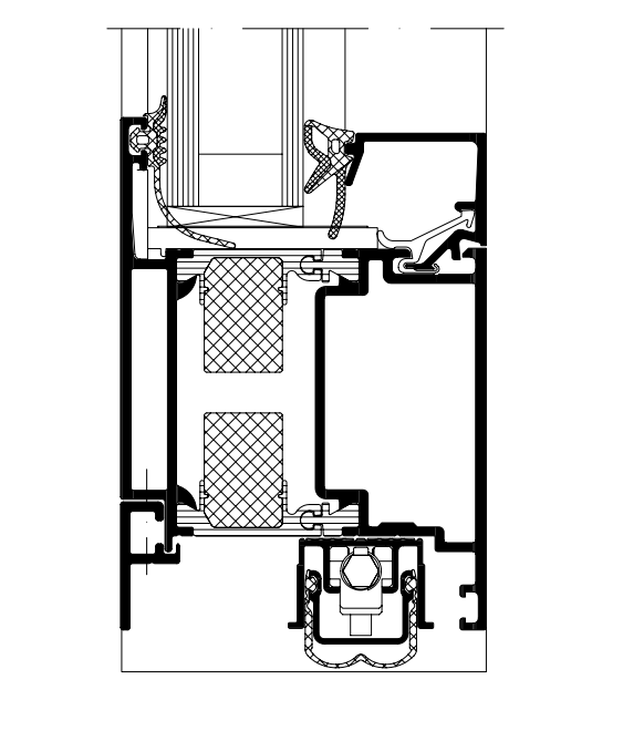Schüco 266792 Automatische Türabdichtung 1306 - 1505 mm