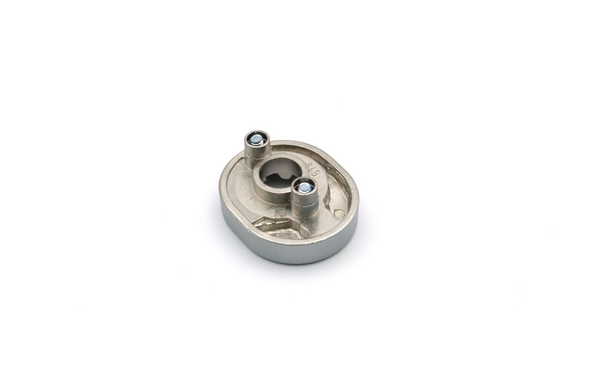 Schüco 247131 / 247139 RC-Befestigungsrosette abschließbar, Silver Look