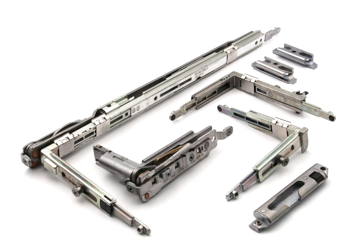 Schueco-Dreh-Kipp-Grundbeschlag-komplett-277003-01 Schüco 277003 Dreh-Kipp Grundbeschlag komplett 400 mm 130 kg AvanTec SimplySmart, DIN links
