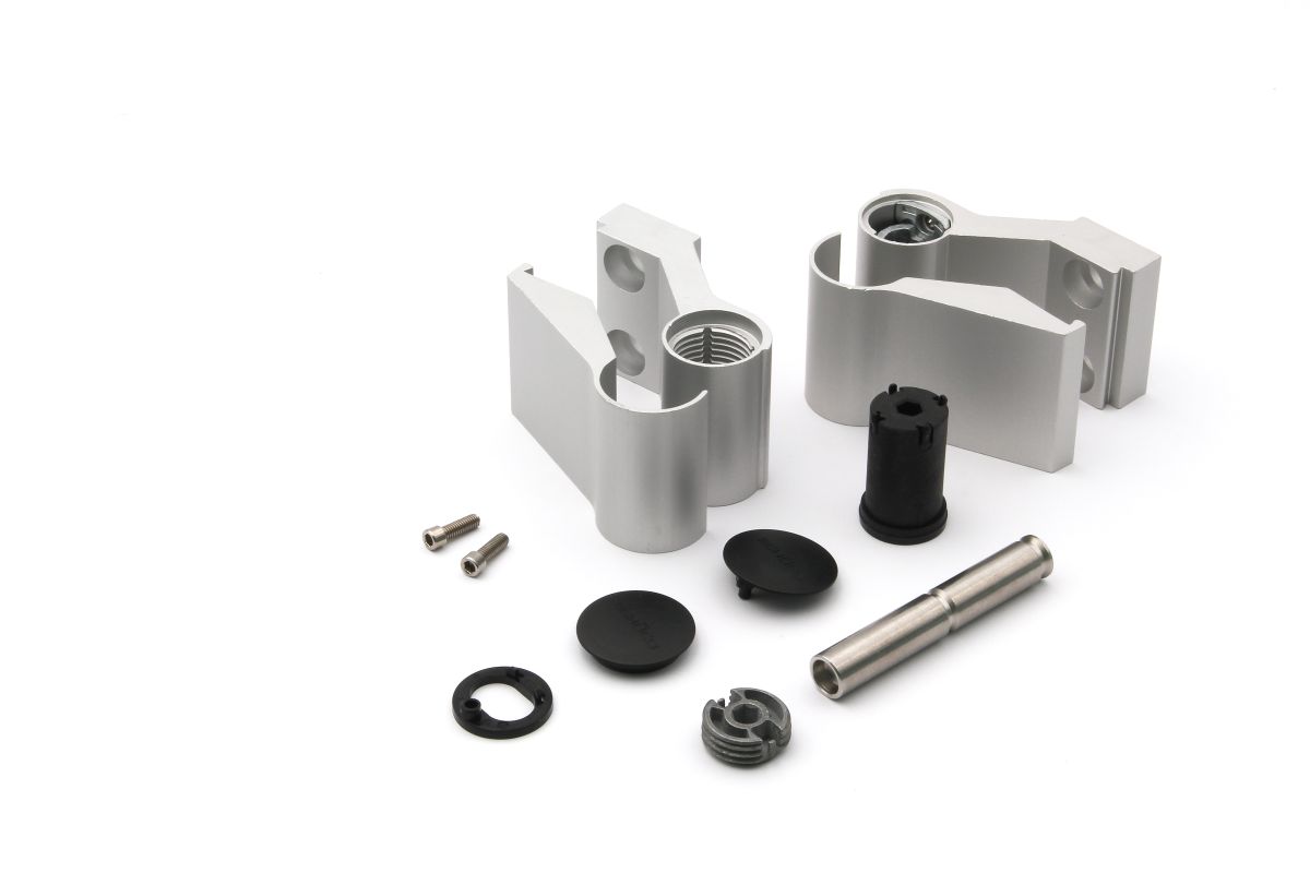 Schueco-Aufsatztuerband-239885-01 Schüco 279555 Aufsatztürband, silber, 36 mm, nach innen oder außen öffnende Tür (Vorgängerartikel 239885)