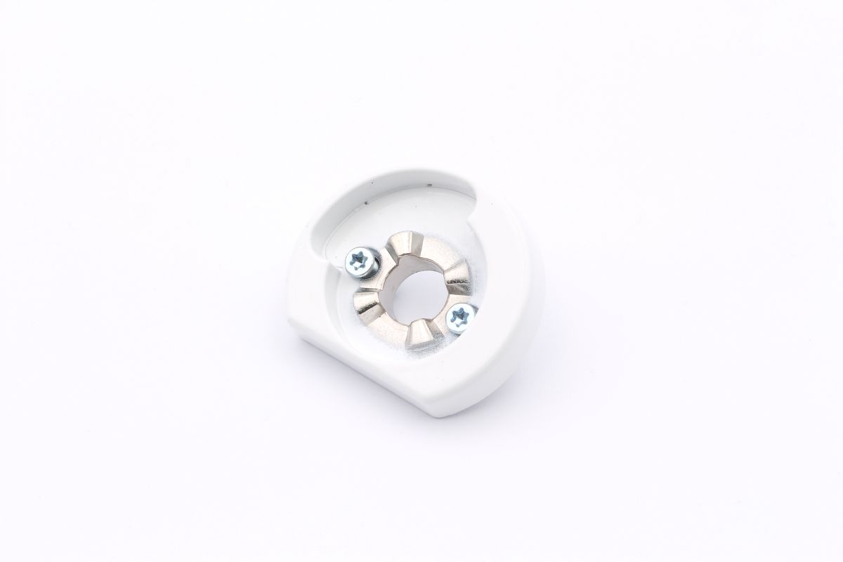 Schueco-Befestigungsrosette-KvD-abschliessbar-247105-02 Schüco 247105 Befestigungsrosette KvD abschließbar DIN links, RAL 9016 weiß