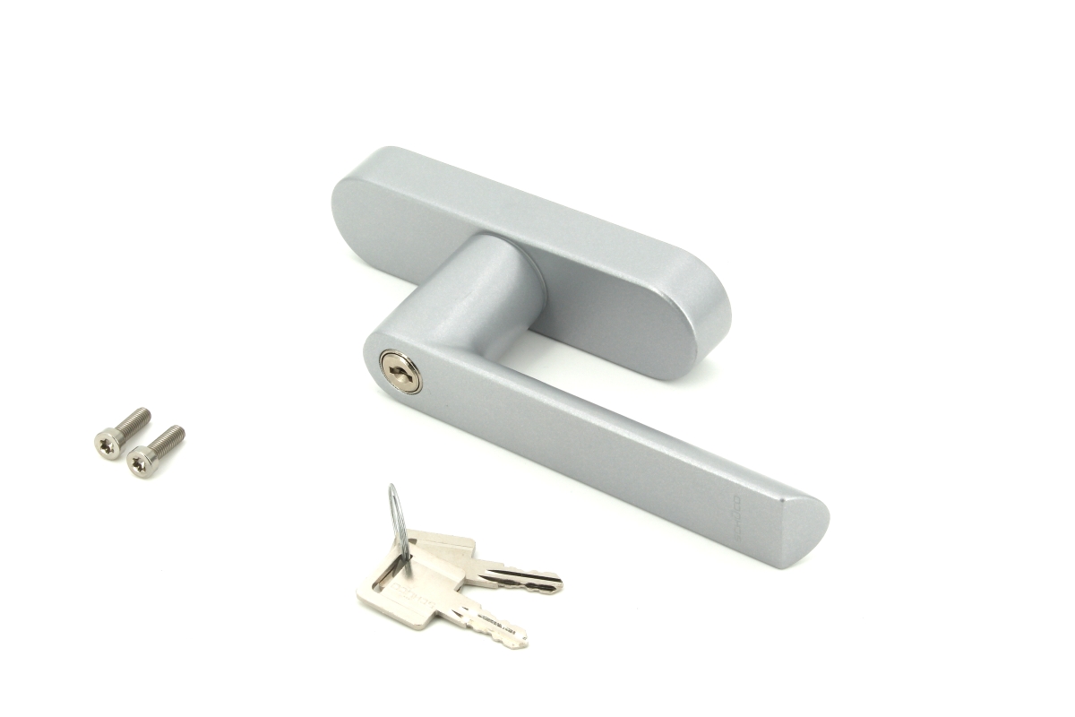Schüco 269513 abschließbarer Fenstergriff Drehgetriebe Aluminium, silber (Vorgängerartikel 247513 + 214789) Schüco 269513 abschließbarer Fenstergriff Drehgetriebe Aluminium, silber (Vorgängerartikel 247513 + 214789)
