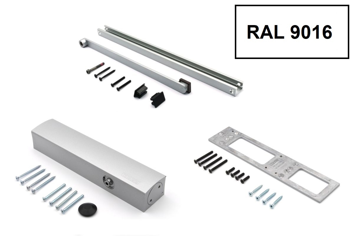 GEZE-Set-TS-5000-weiss-027335-068627-015695-011P4UE5A244fMw GEZE 027335 + 068627 + 015695 TS 5000 Komplettpaket, weiß
